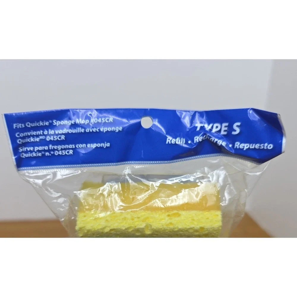 Quickie Clean Results Type S Sponge Mop Refill #0442CR New